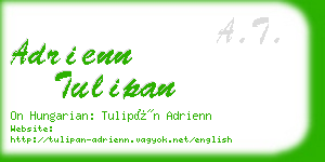 adrienn tulipan business card